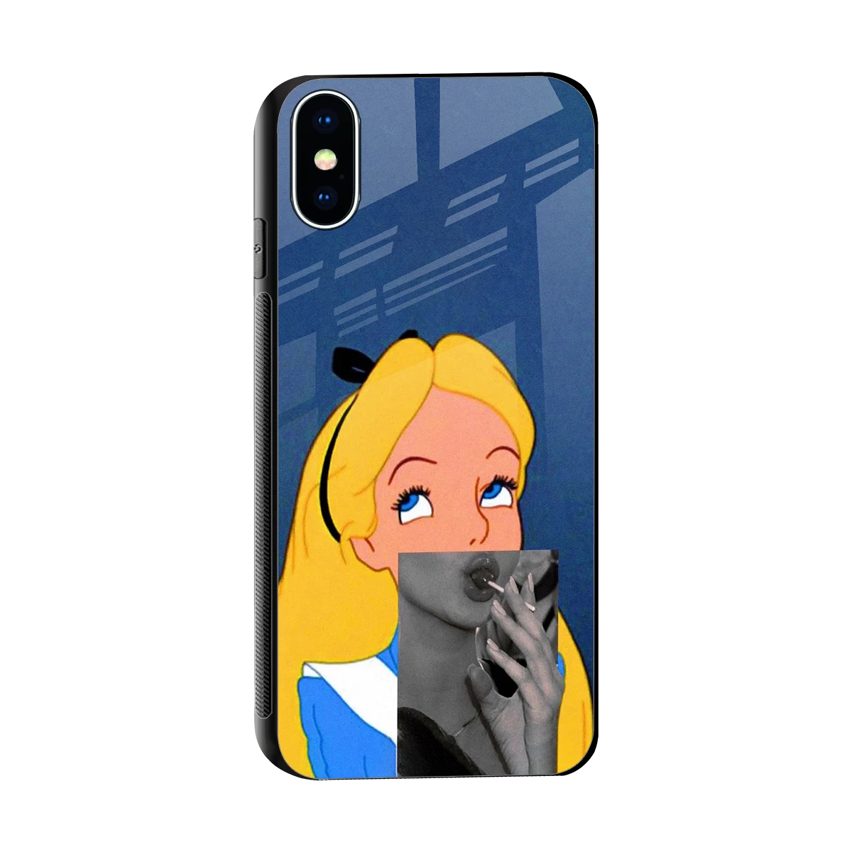 Sugar Bliss sleek iphone x cover with tempered glass back and TPU edges