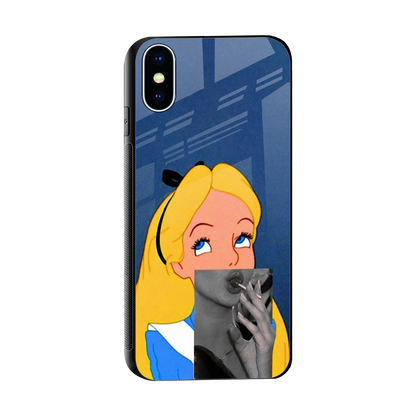 Sugar Bliss sleek iphone x cover with tempered glass back and TPU edges
