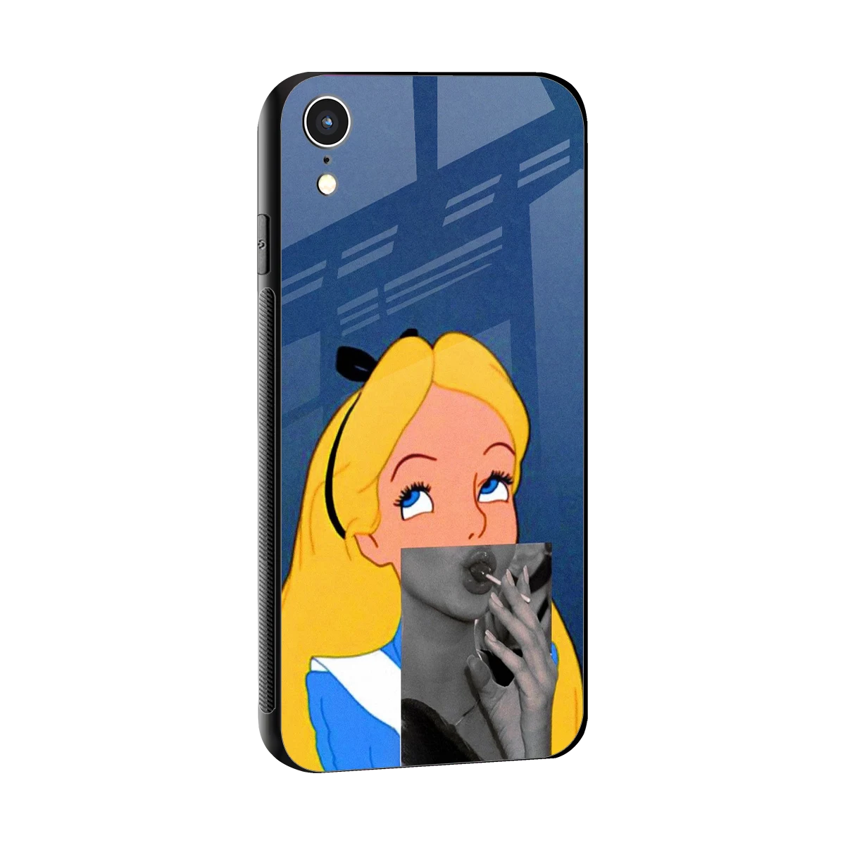 Sugar Bliss sleek iphone xr cover with tempered glass back and TPU edges