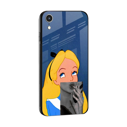 Sugar Bliss sleek iphone xr cover with tempered glass back and TPU edges