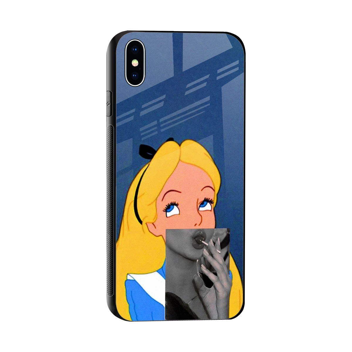 Sugar Bliss sleek iphone xs max cover with tempered glass back and TPU edges
