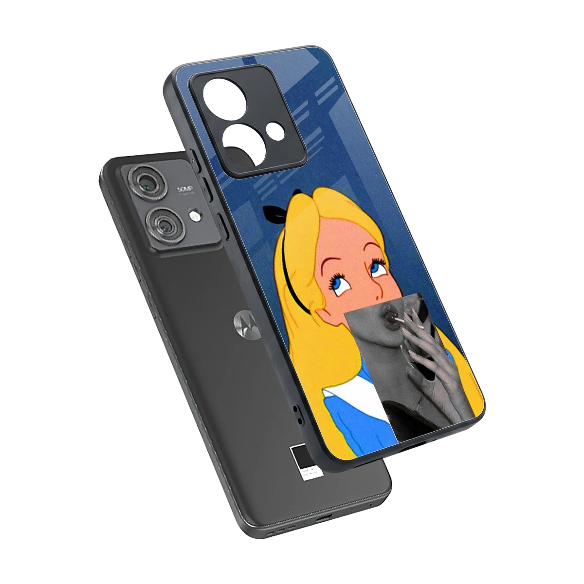 Sugar Bliss sleek motorola edge 40 neo 5g cover with tempered glass back and TPU edges