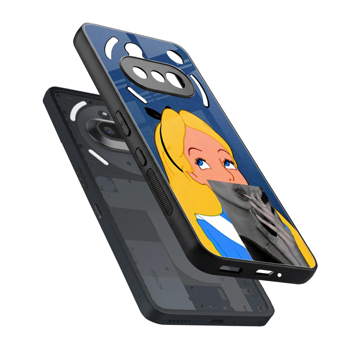 Sugar Bliss sleek nothing phone 3a cover with tempered glass back and TPU edges