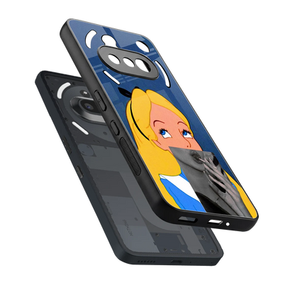 Sugar Bliss sleek nothing phone 3a cover with tempered glass back and TPU edges