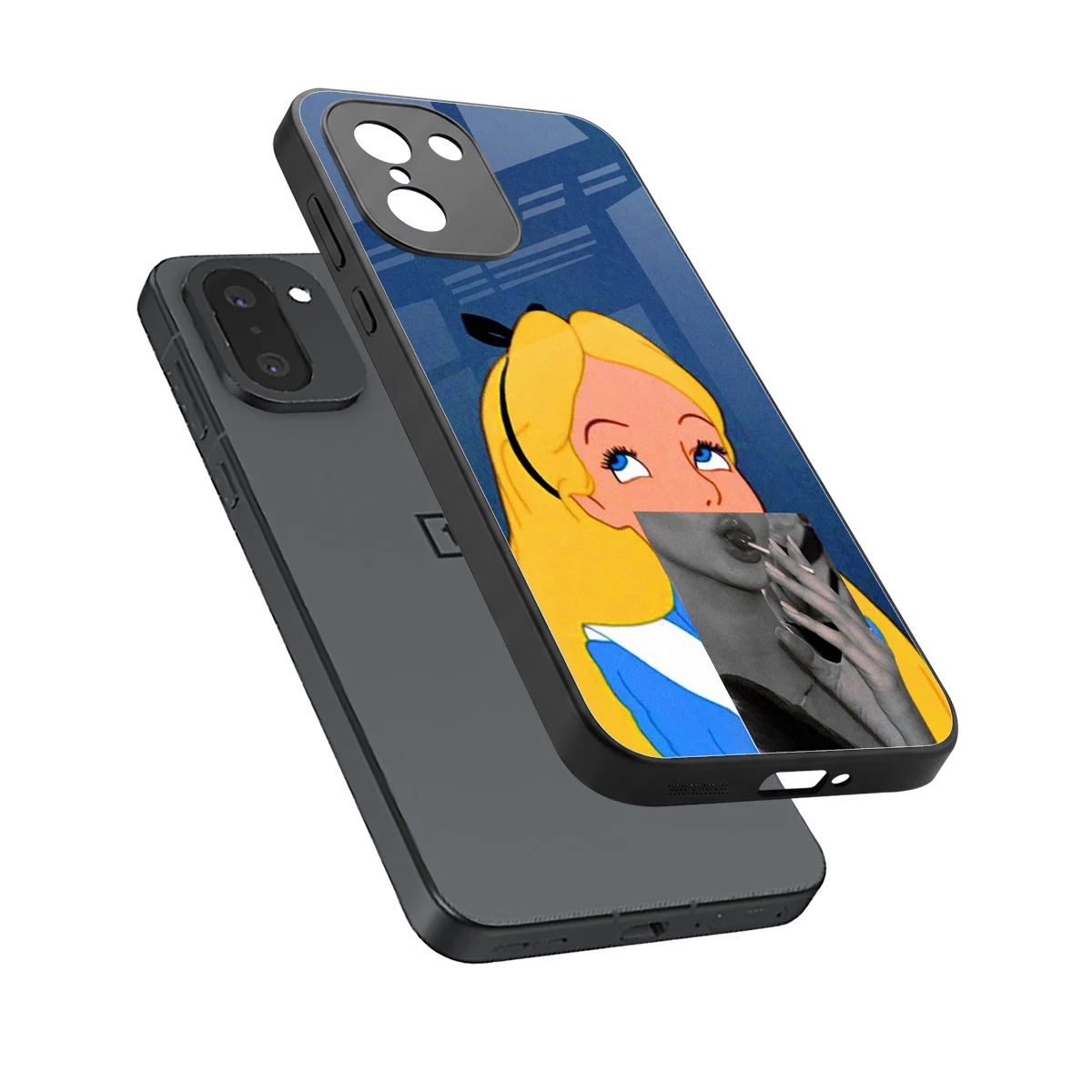 Sugar Bliss sleek oneplus 15r cover with tempered glass back and TPU edges
