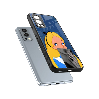 Sugar Bliss sleek oneplus nord 2 cover with tempered glass back and TPU edges