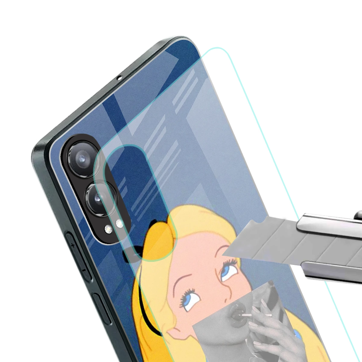 Sugar Bliss stylish phone case for oneplus nord ce 4 lite | glossy glass and slim fit