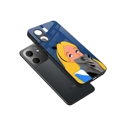Sugar Bliss sleek oppo a5x 5g cover with tempered glass back and TPU edges