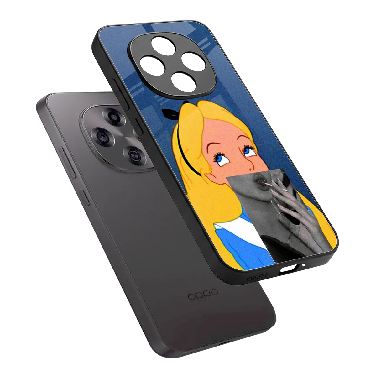 Sugar Bliss sleek oppo f31 pro 5g cover with tempered glass back and TPU edges