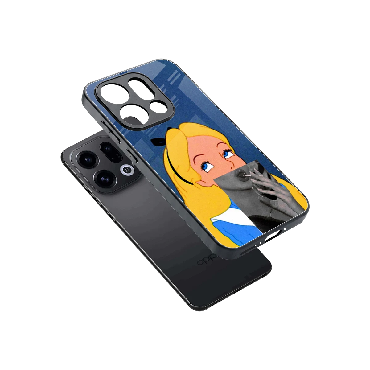 Sugar Bliss sleek oppo find x9 cover with tempered glass back and TPU edges