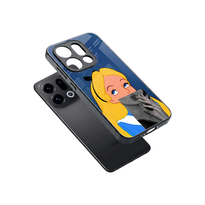 Sugar Bliss sleek oppo find x9 cover with tempered glass back and TPU edges