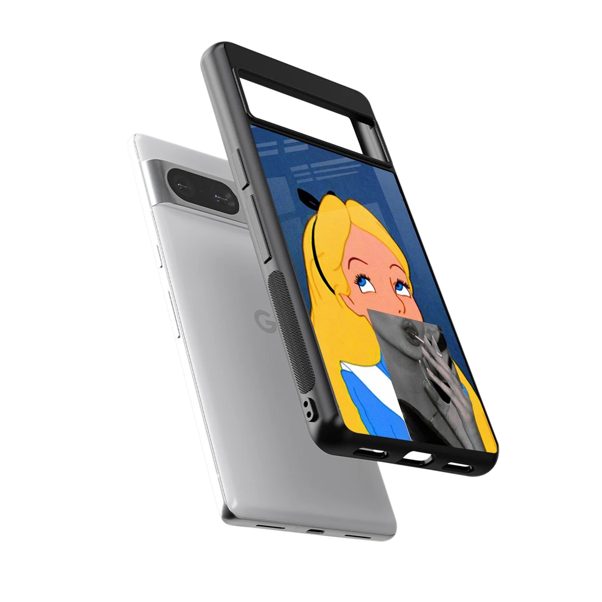 Sugar Bliss sleek google pixel 8 cover with tempered glass back and TPU edges