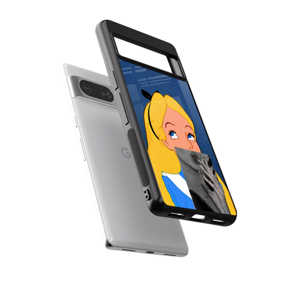 Sugar Bliss sleek google pixel 8 cover with tempered glass back and TPU edges