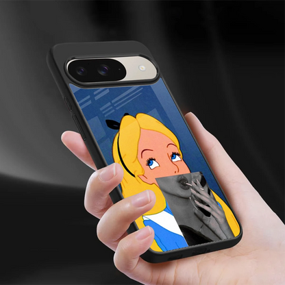 Sugar Bliss sleek google pixel 9 cover with tempered glass back and TPU edges