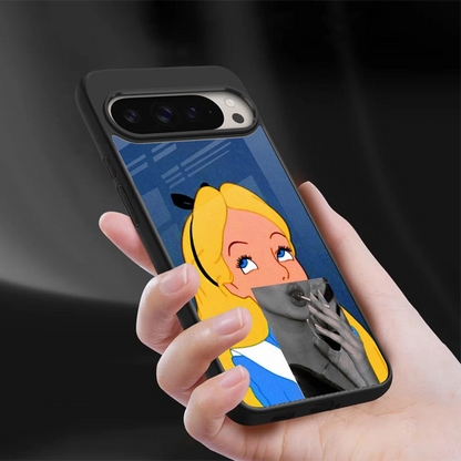 Sugar Bliss sleek google pixel 9 pro cover with tempered glass back and TPU edges