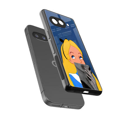 Sugar Bliss sleek google pixel 9a cover with tempered glass back and TPU edges