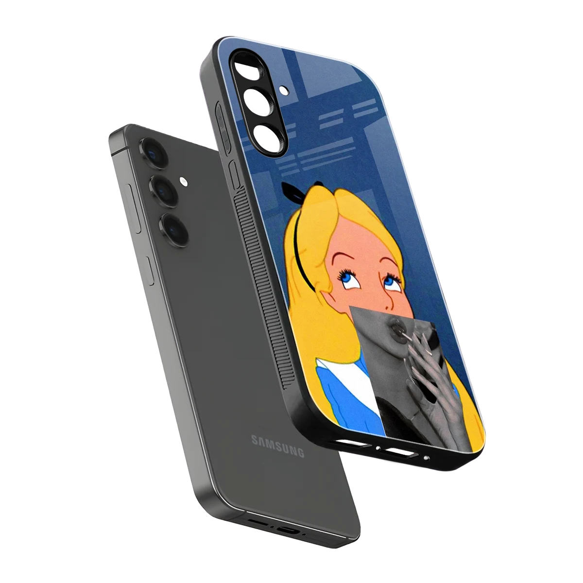 Sugar Bliss sleek samsung galaxy a55 5g cover with tempered glass back and TPU edges