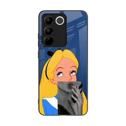 Sugar Bliss back phone cover | glass case for vivo v27 5g