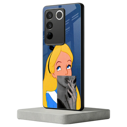 Sugar Bliss vivo v27 5g mobile cover | shockproof glass phone case
