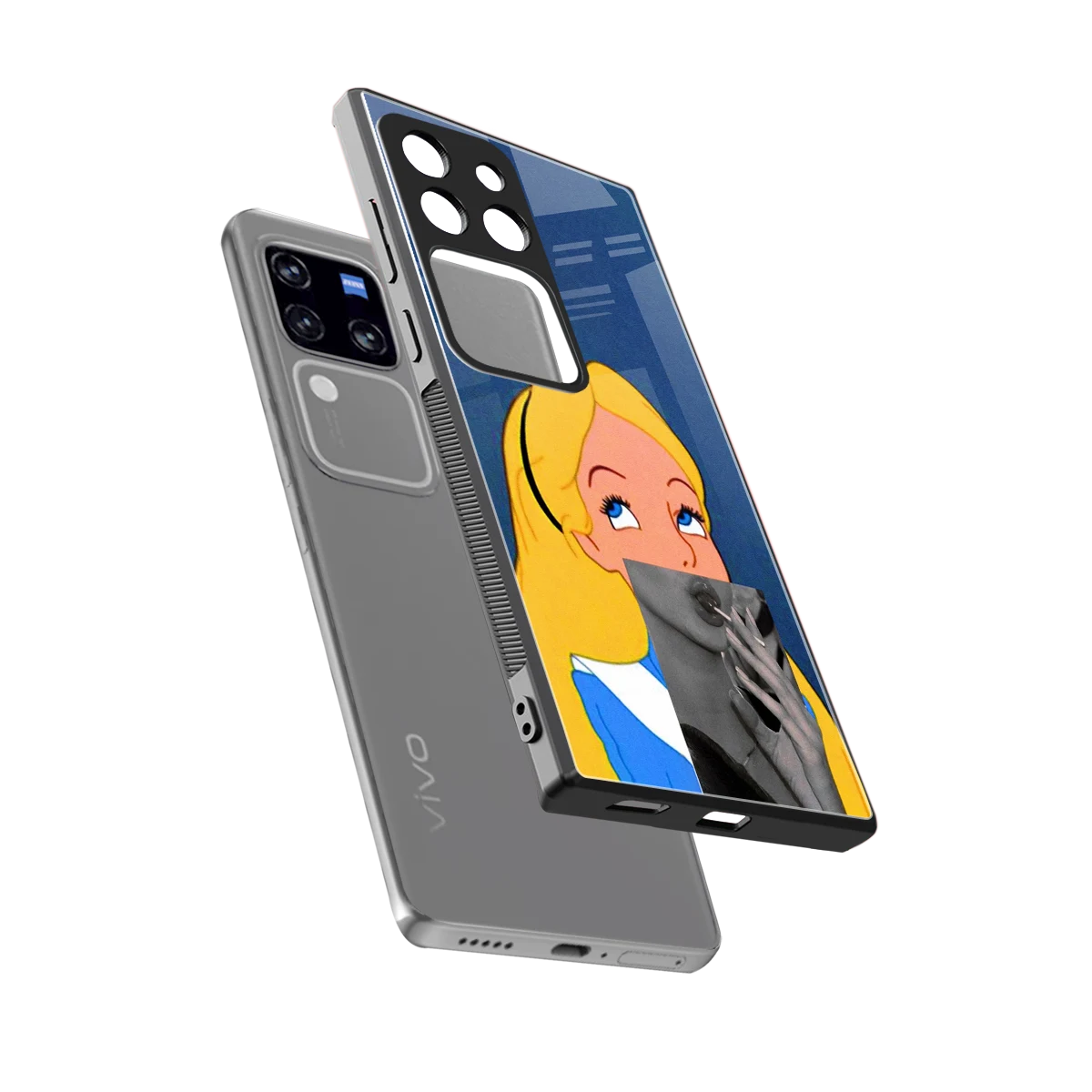 Sugar Bliss sleekvivo v30 pro cover with tempered glass back and TPU edges