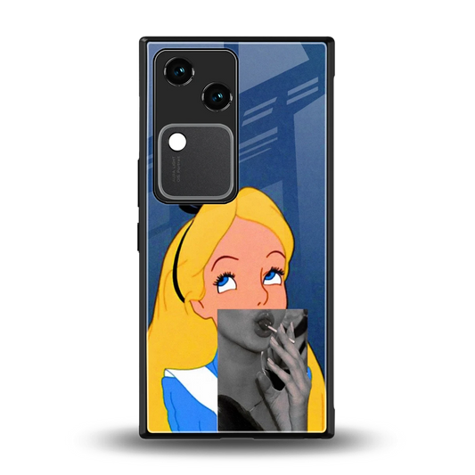 Sugar Bliss back phone cover | glass case for vivo v30