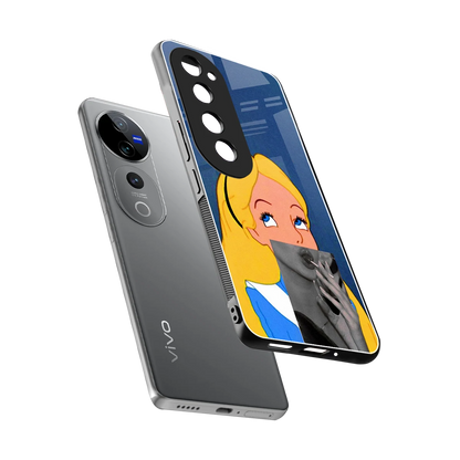 Sugar Bliss sleek vivo v40 pro cover with tempered glass back and TPU edges