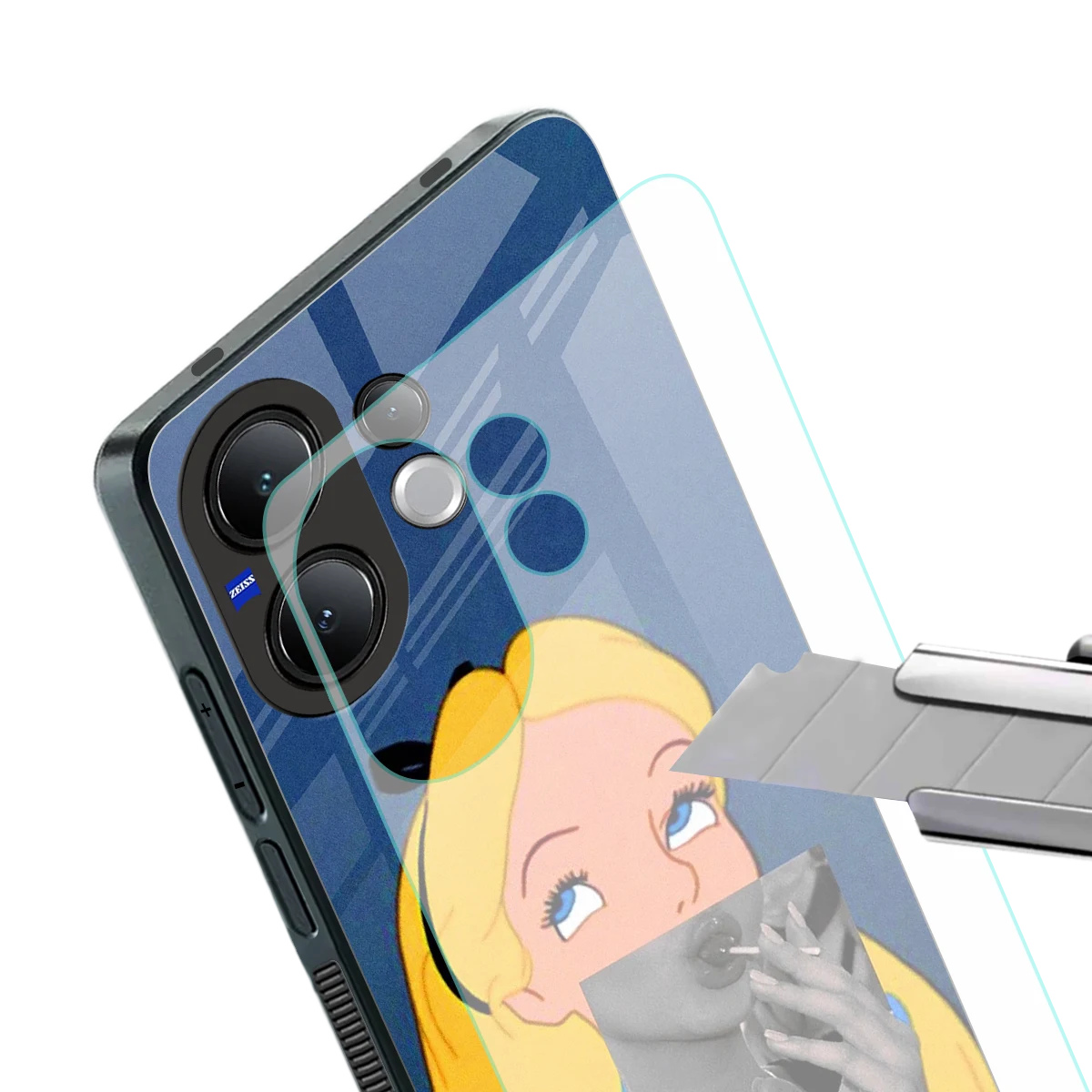 Sugar Bliss stylish phone case for vivo v60 | glossy glass and slim fit