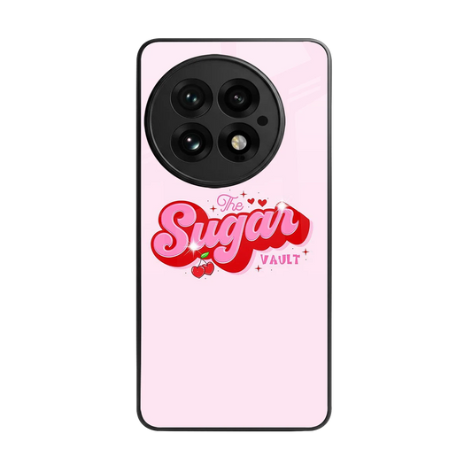 Sugar Vault back phone cover | glass case for oneplus 13