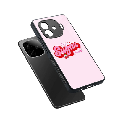 Sugar Vault sleek iqoo neo 10r 5g cover with tempered glass back and TPU edges