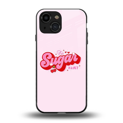 Sugar Vault back phone cover | glass case for iphone 13 mini