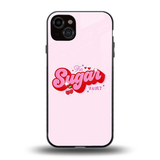 Sugar Vault back phone cover | glass case for iphone 14 plus