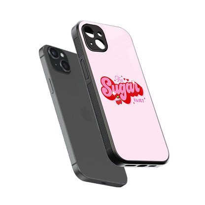 Sugar Vault sleek iphone 14 plus cover with tempered glass back and TPU edges