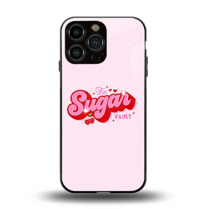 Sugar Vault back phone cover | glass case for iphone 15 pro max