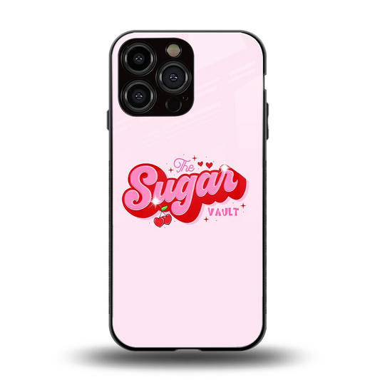 Sugar Vault back phone cover | glass case for iphone 16 pro max