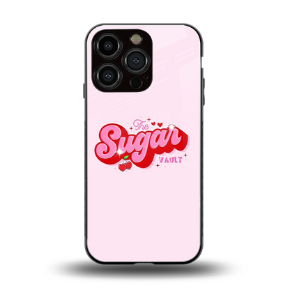 Sugar Vault back phone cover | glass case for iphone 16 pro