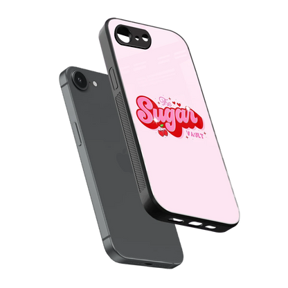 Sugar Vault sleek iphone 17e cover with tempered glass back and TPU edges