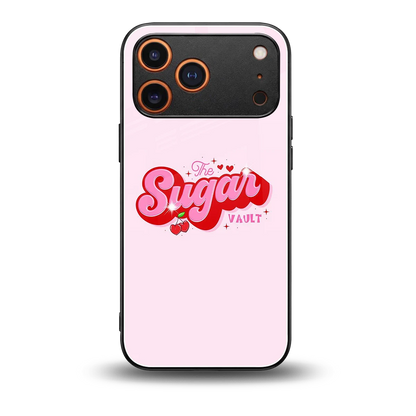 Sugar Vault back phone cover | glass case for iphone 17 pro max