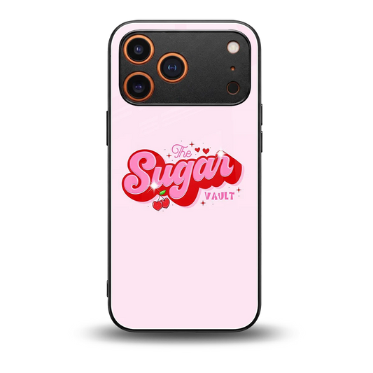 Sugar Vault back phone cover | glass case for iphone 17 pro max