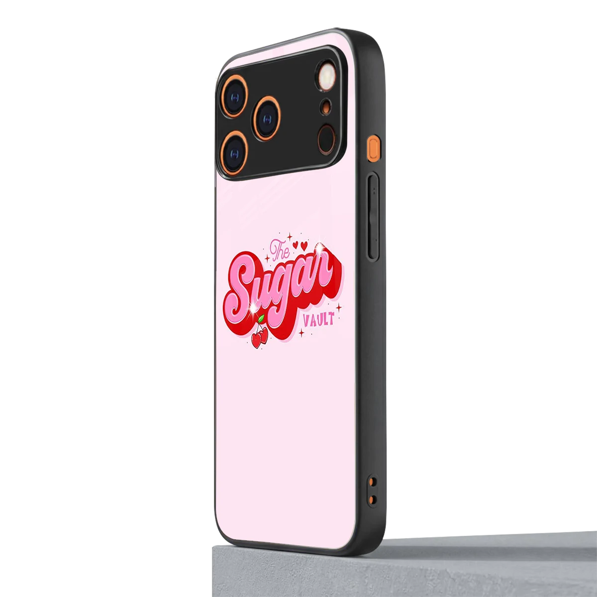 Sugar Vault iphone 17 pro mobile cover | shockproof glass phone case