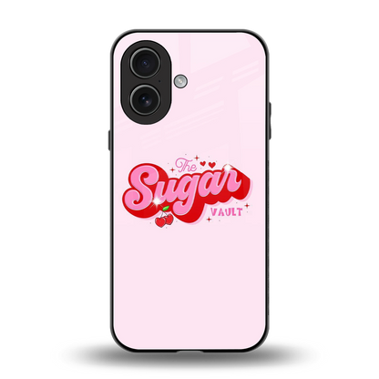 Sugar Vault back phone cover | glass case for iphone 17