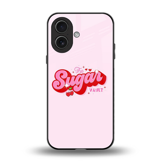 Sugar Vault back phone cover | glass case for iphone 17
