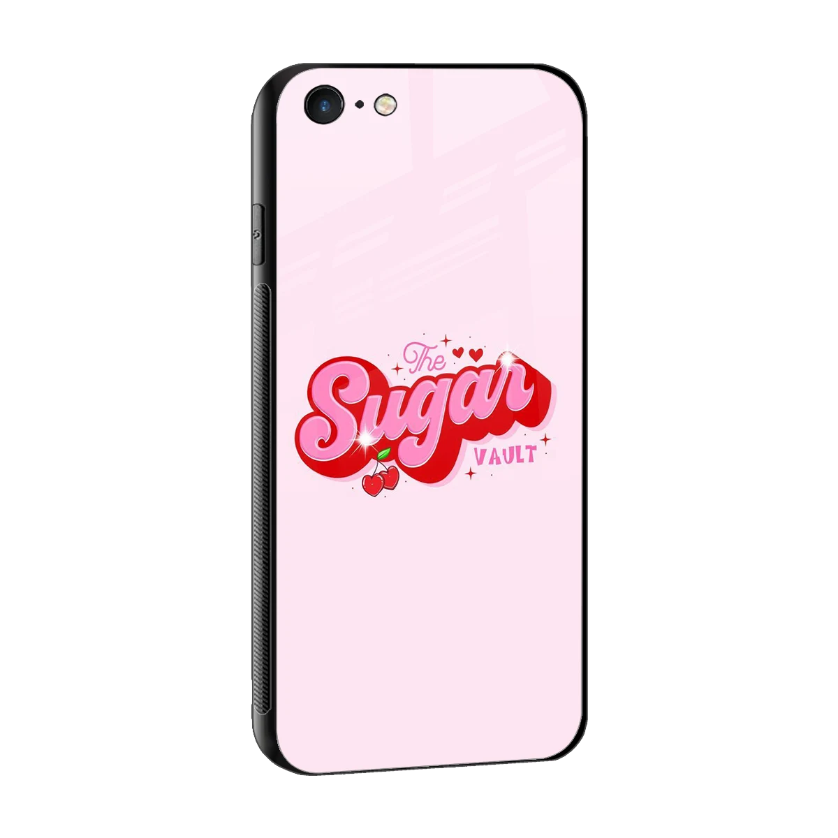 Sugar Vault sleek iphone 6 cover with tempered glass back and TPU edges