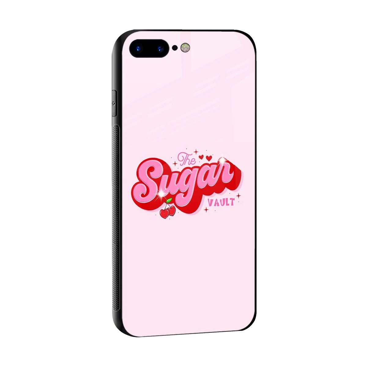 Sugar Vault sleek iphone 8 plus cover with tempered glass back and TPU edges