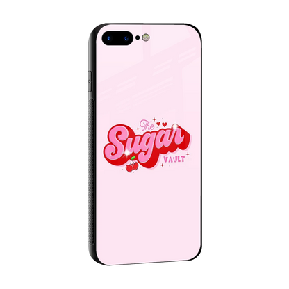 Sugar Vault sleek iphone 8 plus cover with tempered glass back and TPU edges