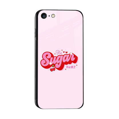 Sugar Vault sleek iphone 7 cover with tempered glass back and TPU edges