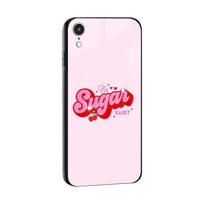 Sugar Vault sleek iphone xr cover with tempered glass back and TPU edges