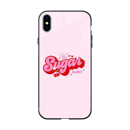 Sugar Vault back phone cover | glass case for iphone xs max