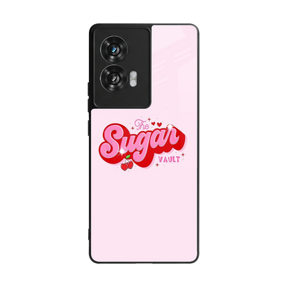 Sugar Vault back phone cover | glass case for motorola edge 50 fusion