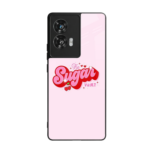 Sugar Vault back phone cover | glass case for motorola edge 50 fusion