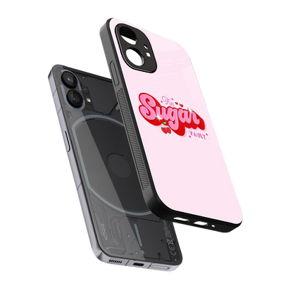 Sugar Vault sleek nothing phone 1 cover with tempered glass back and TPU edges
